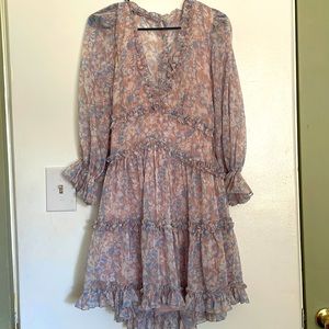 Beautiful multi color dress with open back